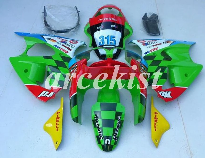 Литьевая Форма ABS мотоцикл обтекатели комплект подходит для kawasaki ZZR600 2005 2006 2007 2008 05 06 07 08 набор кузова зеленый красный