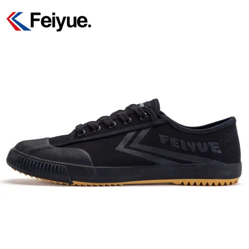 Black Черные мягкие дышащие кроссовки Feiyue обувь кунг-фу кроссовки для тайчи тапочки китайские ушу обувь для женщин и мужчин унисекс Спортивная обувь - Цвет: Black