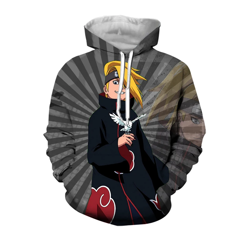 picture color Aikooki горячие ботинки в стиле аниме «Naruto толстовки Для мужчин Для женщин тонкие пуловеры 3D свободного кроя с капюшоном толстовки героя аниме «Наруто 3D толстовки одежда для родителей и детей, топы - Цвет: picture color