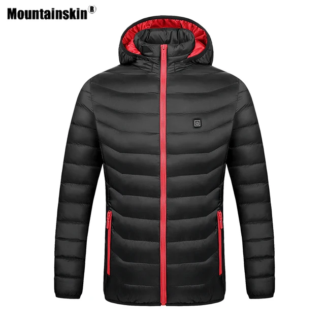 US $31.46 Mountainskin Women Hiking Hooded Heating Jackets Outdoor Sports Thermal Coat Camping Trekking Skiin
