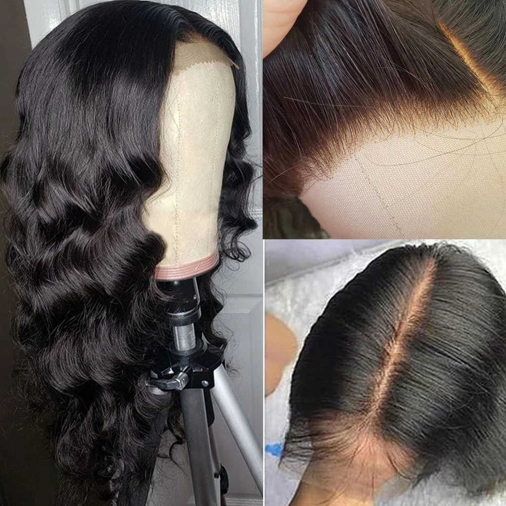 

Fake Scalp Wig 13x6 Lace Frontal 130% Density Body Wave Wig Invisible Knot Wig Transparent Lace Wig Remy Hair Undetectable Lace