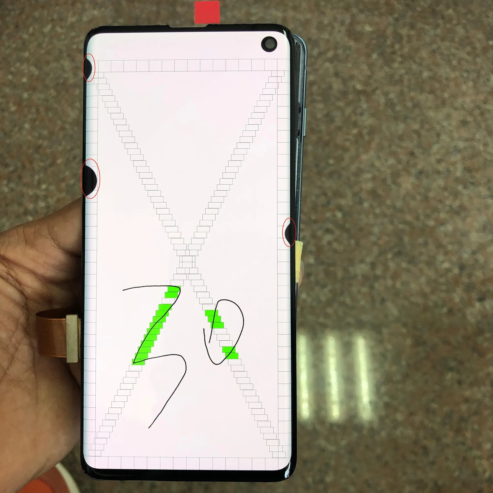 Оригинальный G973 ЖК дисплей для SAMSUNG Galaxy S10 SM G973F/DS G973U с битыми пикселей сенсорным