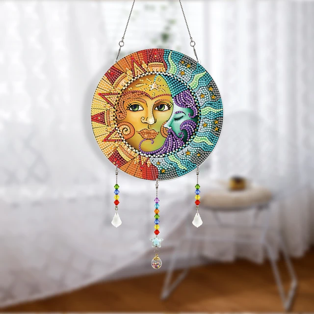 5D DIY Diamond Painting Wind Chimes Special Shaped Art Embroidery Cross  Stitch