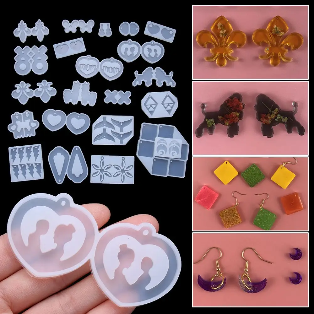 DIY Crystal UV Epoxy Resin Silicone Mold Pendant Jewelry Making Tool Ring Mould.