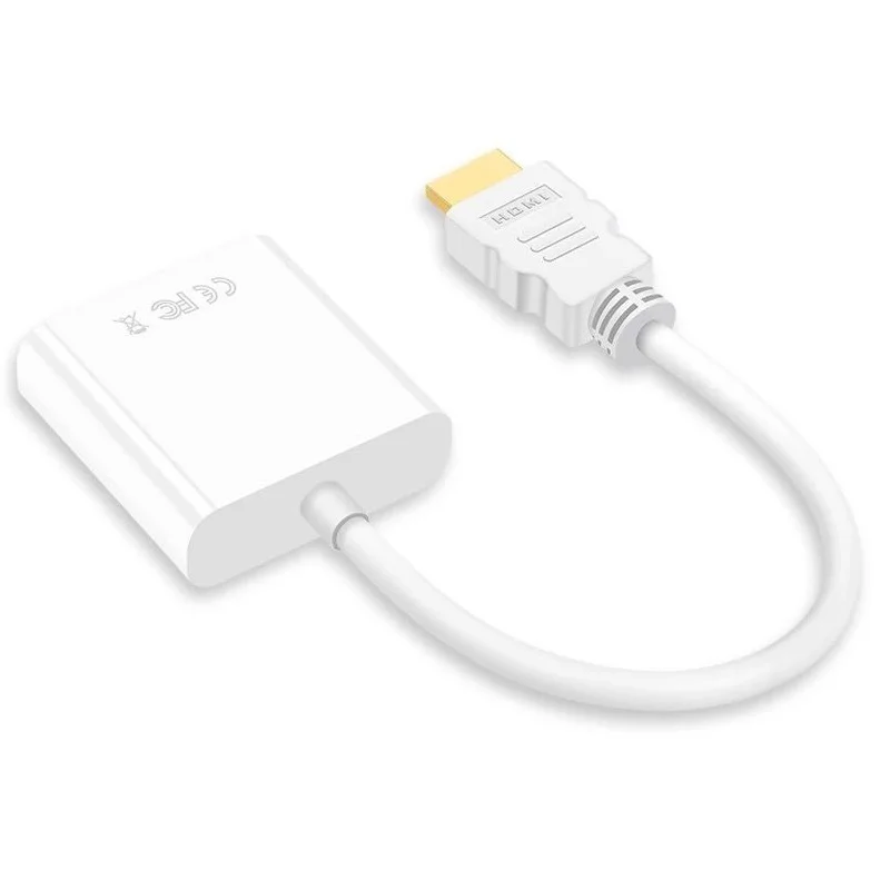 No Audio No Power HDMI в VGA адаптер с aduio кабелем HDMI разветвитель в VGA конвертер цифровой аналоговый HD 1080p для ПК ноутбук планшет HDMI кабель - Цвет: No Audio No Power