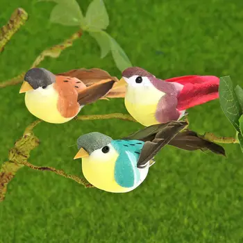 

Colorful Fake Parrots Artificial Birds Model Outdoor Home Garden Lawn Tree Decor Decorative Simulation Parrot Artificial