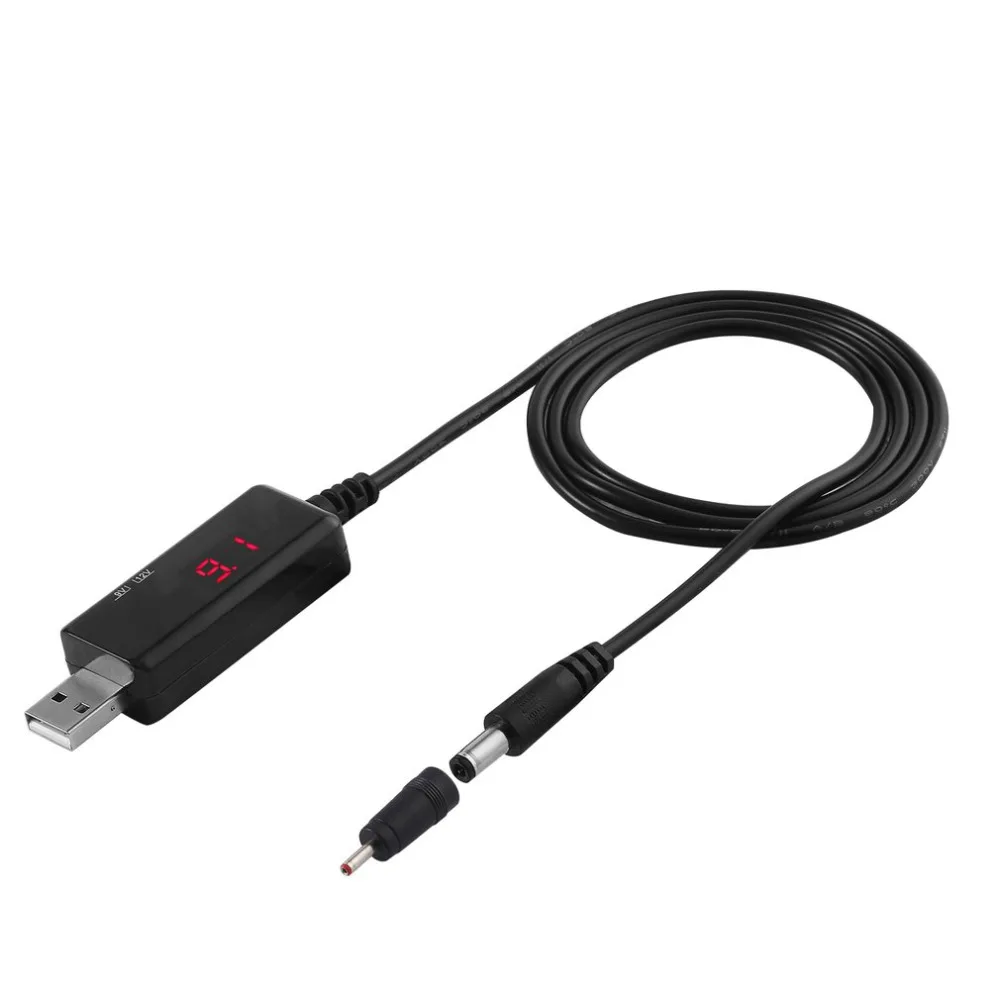 Цифровой дисплей usb-усилитель 5 В до 9 В/12 В USB в DC круглый отверстие зарядное устройство Тестер источник питания для маршрутизатора по всему миру Распродажа