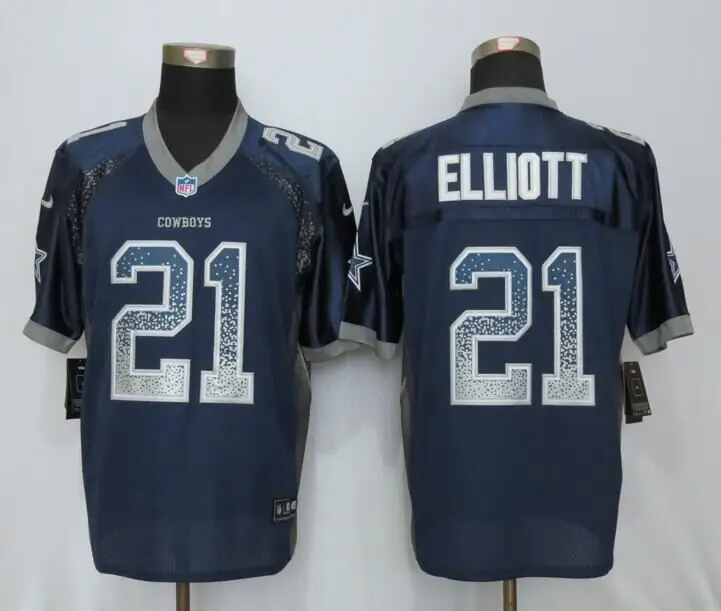 COLOR AS PHOTO SHOWN Stitiched, Dallas s Ezekiel Elliott Elite для мужчин Джерси - Цвет: COLOR AS PHOTO SHOWN