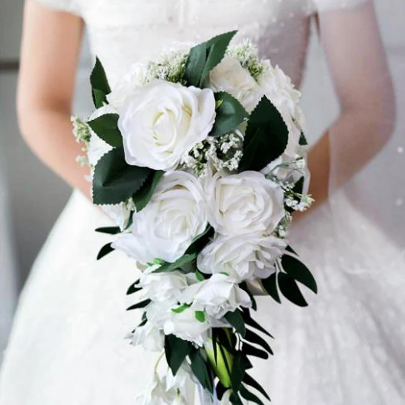 Свадебный букет свадебных цветов, ручной связанный цветок, украшение, праздничный шезлонг, розы