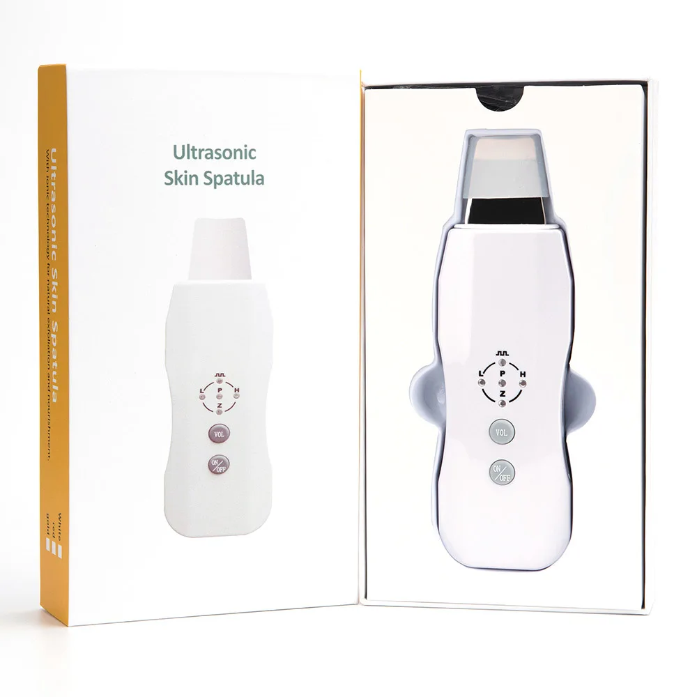 Зеленый Ultrasonic Skin Scrubber Deep Face Cleaning Machine Pore Cleaner Acne Blackhead Removal Ultrasound Skin Scrubber Face Massager - Цвет: Зеленый