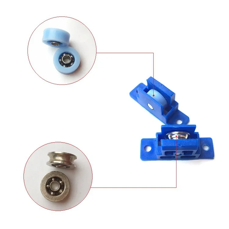 

Screen Windon Roller 11 Wide Plastic Frame Bearing Roller Hidden Yarn Slidable Hardware Parts for Doors And Windows Jingang Gauz