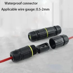 1PES Waterproof Terminal Block Connector IP68 Wire Outdoor Rainstorm-proof Connector 0.5-2MM Through Core Suitable