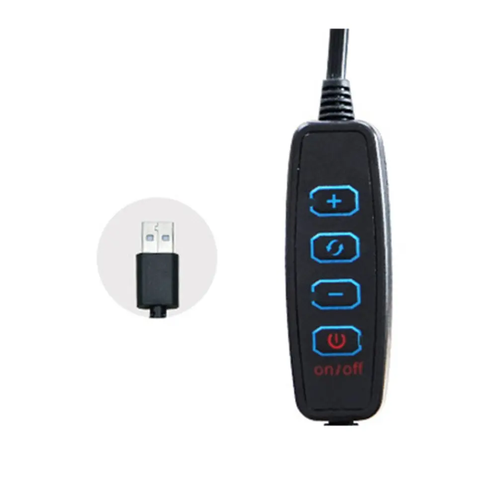 26 см интерфейс Dimmable USB светодиодный селфи кольцо свет камера телефон фотография видео макияж лампа с штатив телефон клип