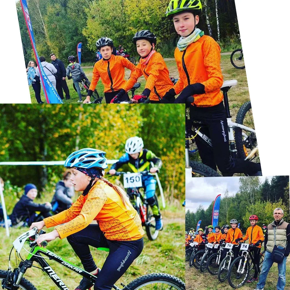 Зимний детский трикотажный комплект для велоспорта Roupa Ciclismo с героями мультфильмов, Теплая Флисовая одежда для велоспорта с длинным рукавом
