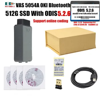 

High quality vas5054 obd2 Bluetooth scanner and latest software ODIS 5.2.6 support ODIS Online for V.W/au.di car diagnostic tool