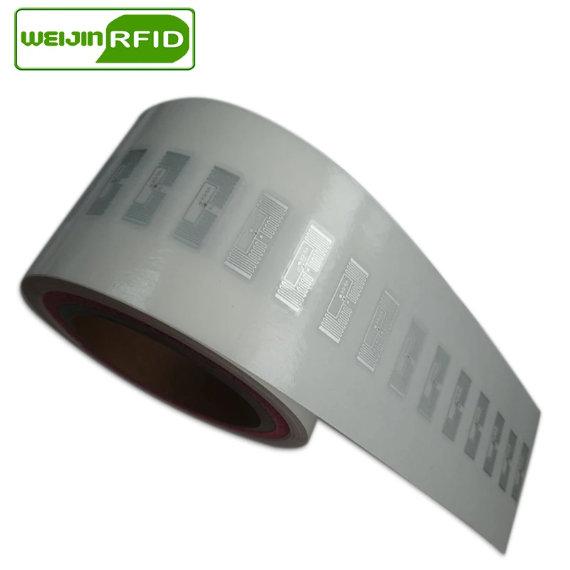 Стикера RFID UHF бирка Impinj MonzaR6 AZ-C6 мокрой инкрустация 915 м 900 868 м 860-960 МГц EPCC1G2 6C Смарт клей пассивный RFID метки RFID этикетка
