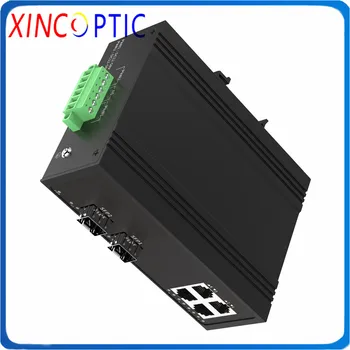 

2Single Fiber+4RJ45, SM 1310/1550nm, 20km, SC,2-Port + 4-Port 10/100/1000T Din Rail Industrial Ethernet Switch Media Converter