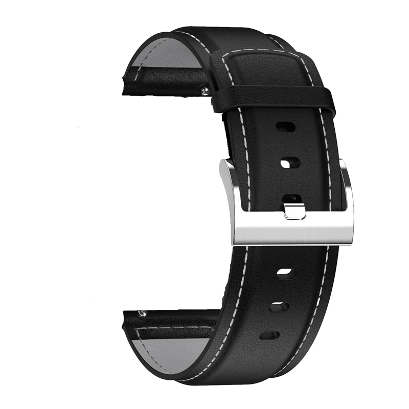Black gray leather Умные часы UTELITE DT78, оригинальные ремешки, IP68, водонепроницаемые, PPG, пульсометр, контроль артериального давления, Смарт-часы, ремешок для DT78 - Цвет: Black gray leather