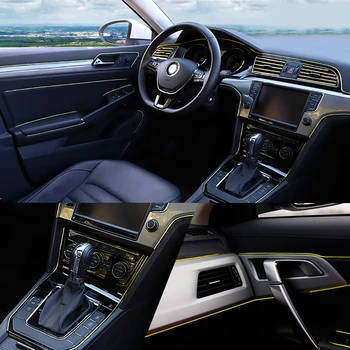 

Car Styling 5M/pcs Universal Flexible Car Interior Decoration Moulding Trim Strips Car Central Control and Door Decoration Strip