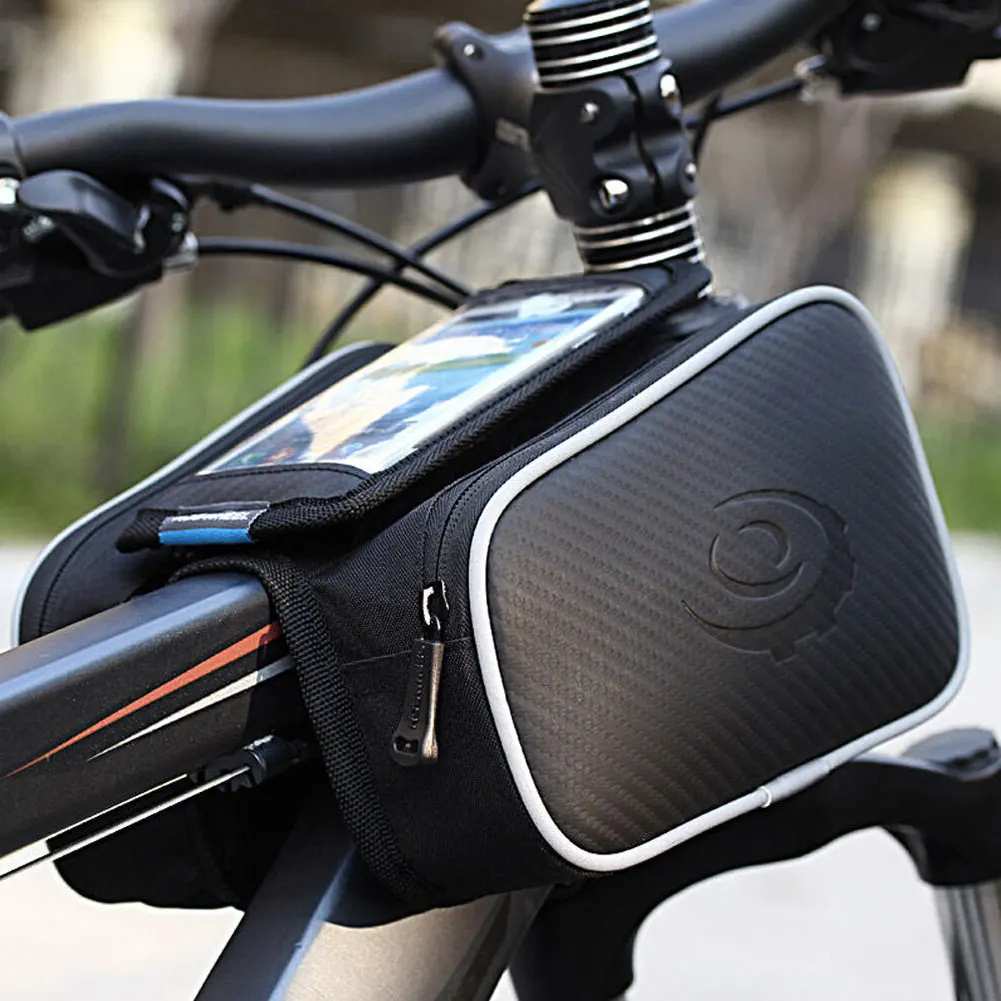 Водонепроницаемый велосипед Передняя рамная трубка руль сумка для мобильного телефона