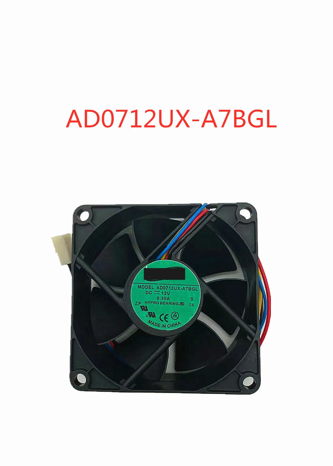 Для ADDA AD0712UX-A7BGL DC 12V 0.30A 70x70x25 мм 4-проводной вентилятор охлаждения сервера |