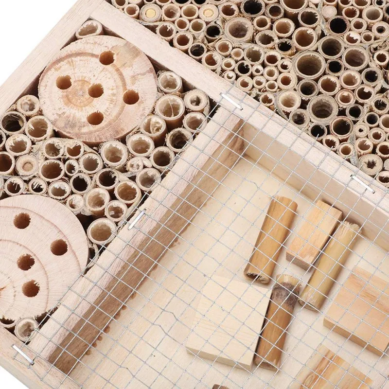Пчеловодство насекомое пчелиный дом деревянный дом насекомое бревно насекомое Кормление дом коробка с пчелами