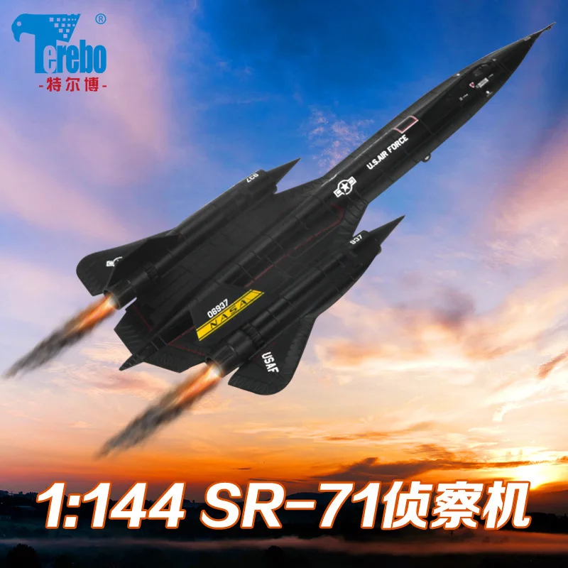 

Te er bo 1: 144 Blackbird SR-71A Reconnaissance Aircraft Alloy Aircraft Model Finished Product Decoration Model Airplane SR71
