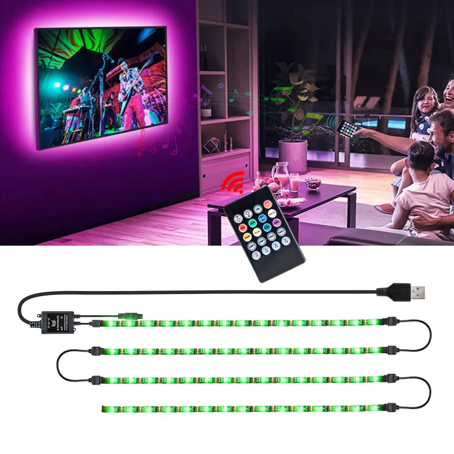 RGB-подсветильник светодиодная водонепроницаесветодиодный с 5050 диодами 50 см 5 В |