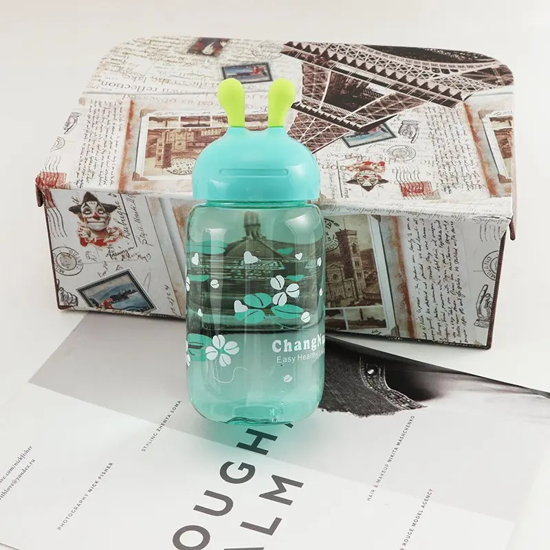 

Sports Bottle CHILDREN'S Cups Plastic Shatter-resistant Students Hand Cute Kettle Leak-Proof Portable Readily Tea Cup