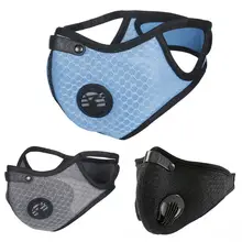 Dustproof Filter Mouth Mask Mesh Breathing Half Face Cover for Cycling Mountain Bike Outdoor Sport Anti Pollution Respirator