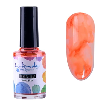 

15Ml Nail Polish Ink Gel Watercolor Gradient Pattern Nail Art Manicure Decor Marbled Gradient Japanese Water Dyeing Solution 5
