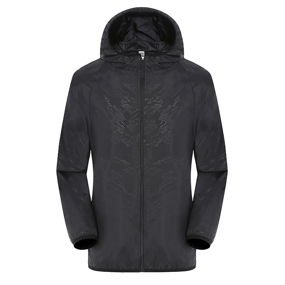 Ultra-Light Rainproof Windbreaker Jacket Breathable Waterproof Windproof for Women Men THJ99 - Цвет: Black