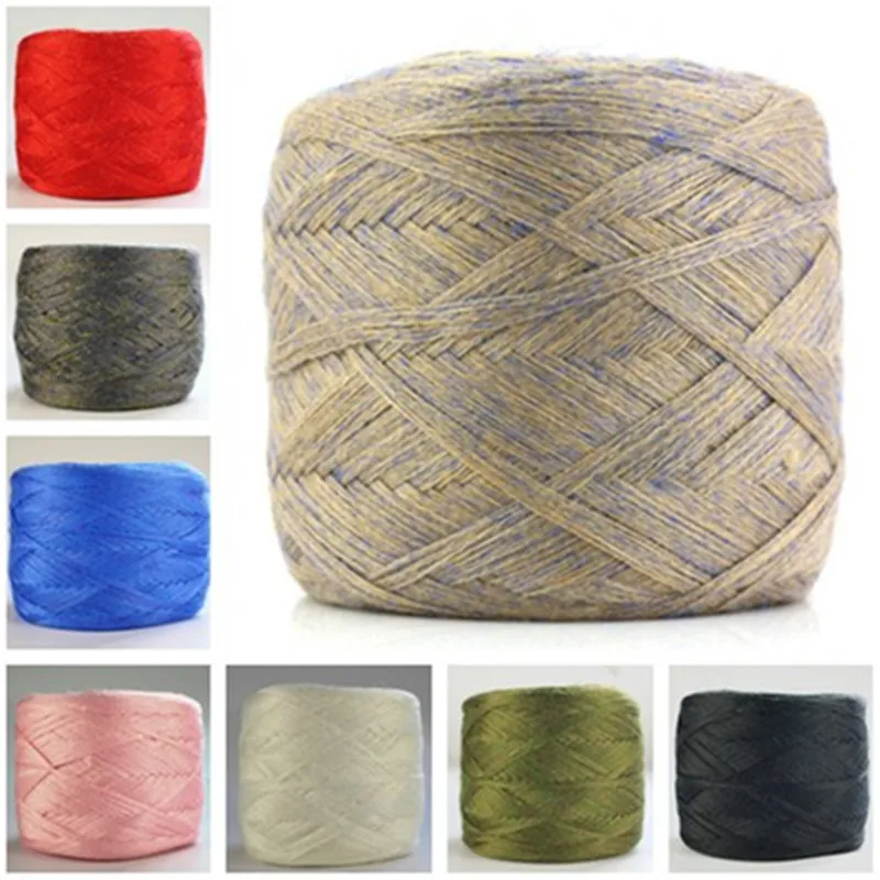 Meetee 250g Colorful Gold Wire Imitation Velvet Wool Yarn Hand Weaving Scarf Baby Line DIY Crochet Knit Soft Yarns Material