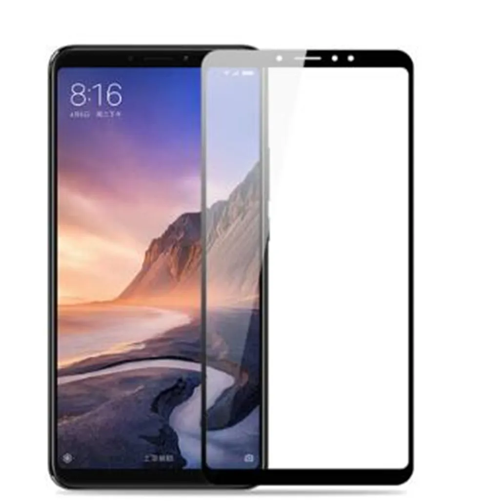 Закаленное стекло с полным покрытием для Xiaomi MI Max 3 защита экрана Защитная пленка