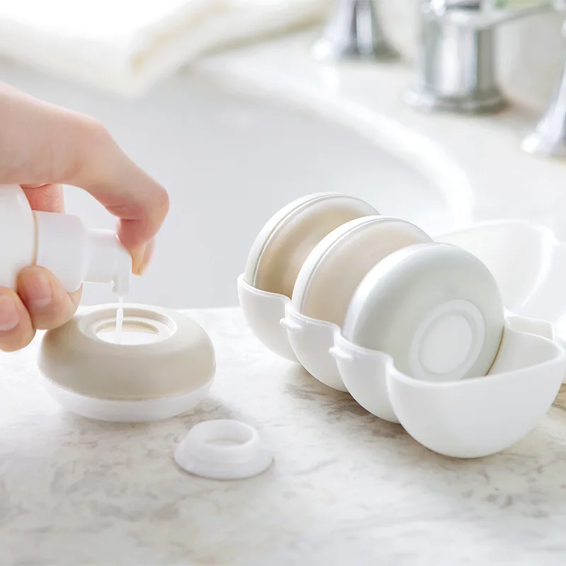 4Pcs/Box Press Portable Refillable Bottle Travel Seal Shampoo Shower Gel Storage Box Cosmetic Empty Botle DIY Test Jar Container | Красота и