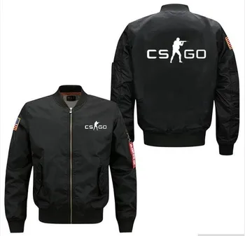 

Game CS GO Mens Flying jacket Wintter Warm Slim Fit Fly Pilot jacket men Sweatshirt Hip Hop Harajuku Male Clothing