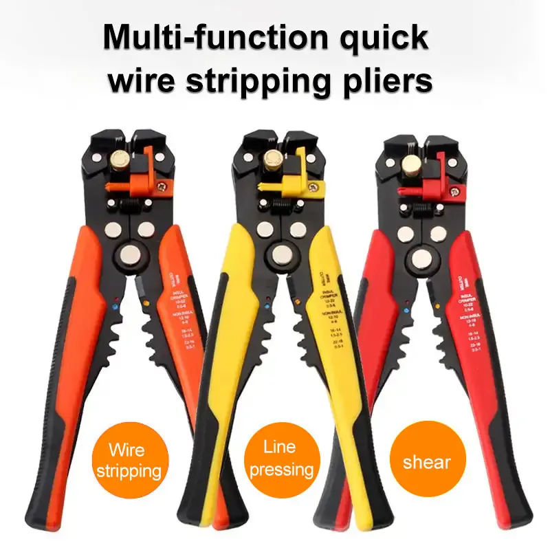 

Automatic Wire Stripper Crimper Cable Cutter Multifunctional Stripping Tools Automatic Peeling Pliers