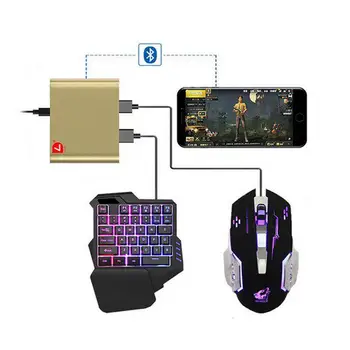 

For PUBG Mobile Phone Game Keyboard Mouse Converter Adapter for Android Phone Gamepad Joystick Games Controller Battle Dock Set