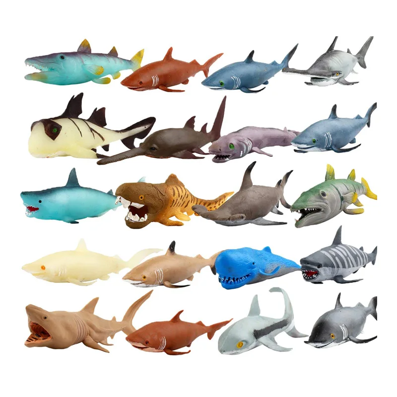 Растягивающаяся океананическая и морская жизнь животные Акула синий кит