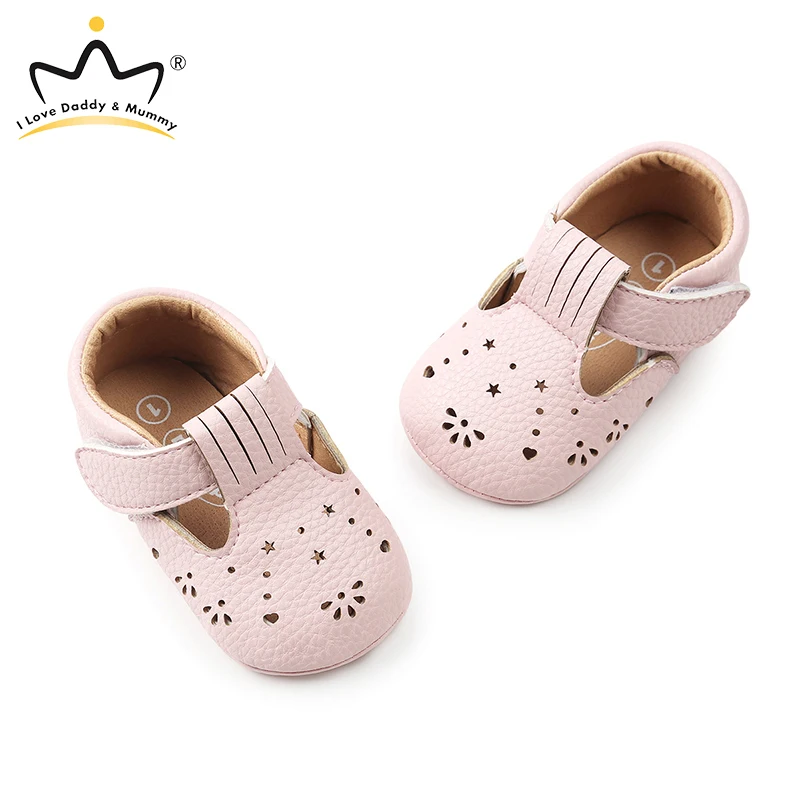 New Soft PU Leather Summer Baby Shoes Cute Flower Girl Sandals Non-slip Cotton Sole Infant Toddler First Walkers | Мать и ребенок