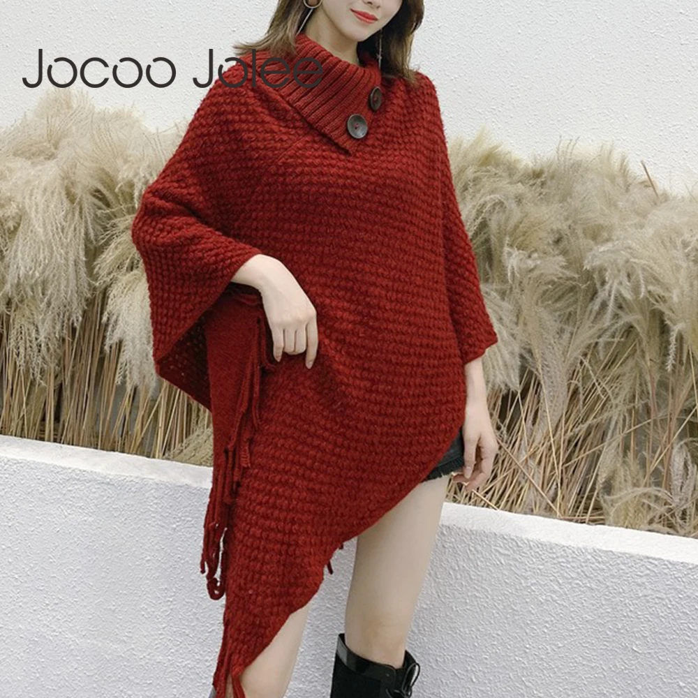 Женский свитер Jocoo Jolee зима 2019 Корейская пушистая мягкая свободная водолазка
