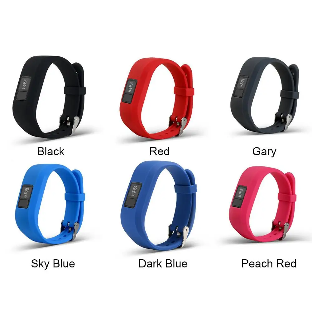 Силиконовый ремешок для Garmin Vivofit 3 Garmin JR Смарт часы замена Браслет ремешок с аксессуары с металлической пряжкой