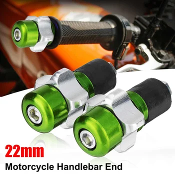 

2PCS Universal 22mm 7/8'' Motorcycle Motorbike Handlebar Hand Grips Bar End Caps Weights Plug