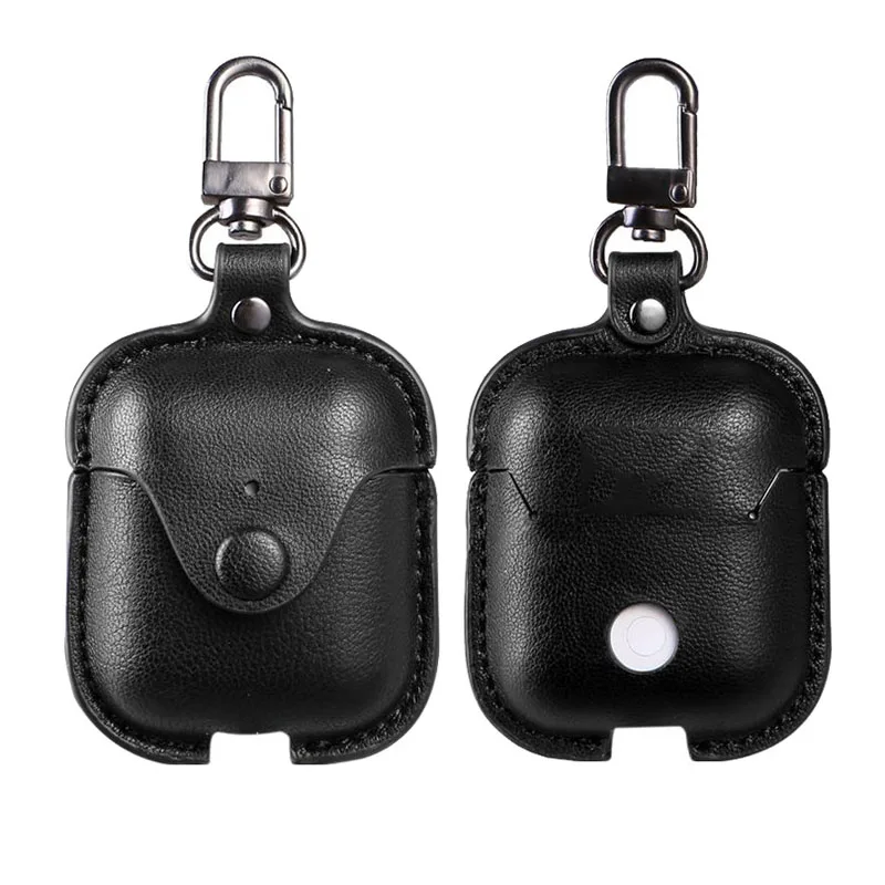 

For AirPods Case Leather Case Bluetooth Wireless Earphone Protective Cover 1:1 Accessories For Apple Airpods Charging Box Shell