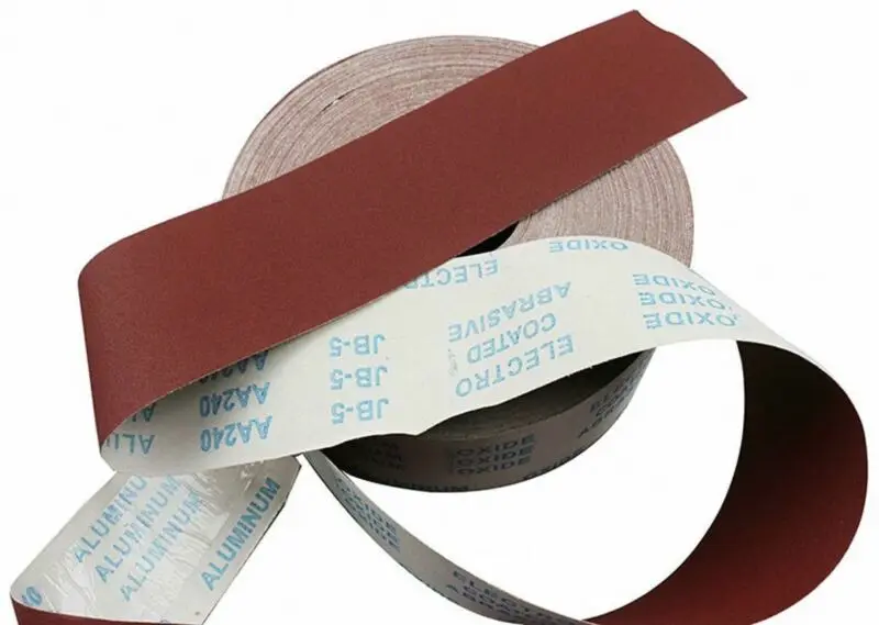 

Red 4" Wide Aluminum Oxide Emery Cloth Roll Sandpaper 60-600 Grit - 1 Meter Pack