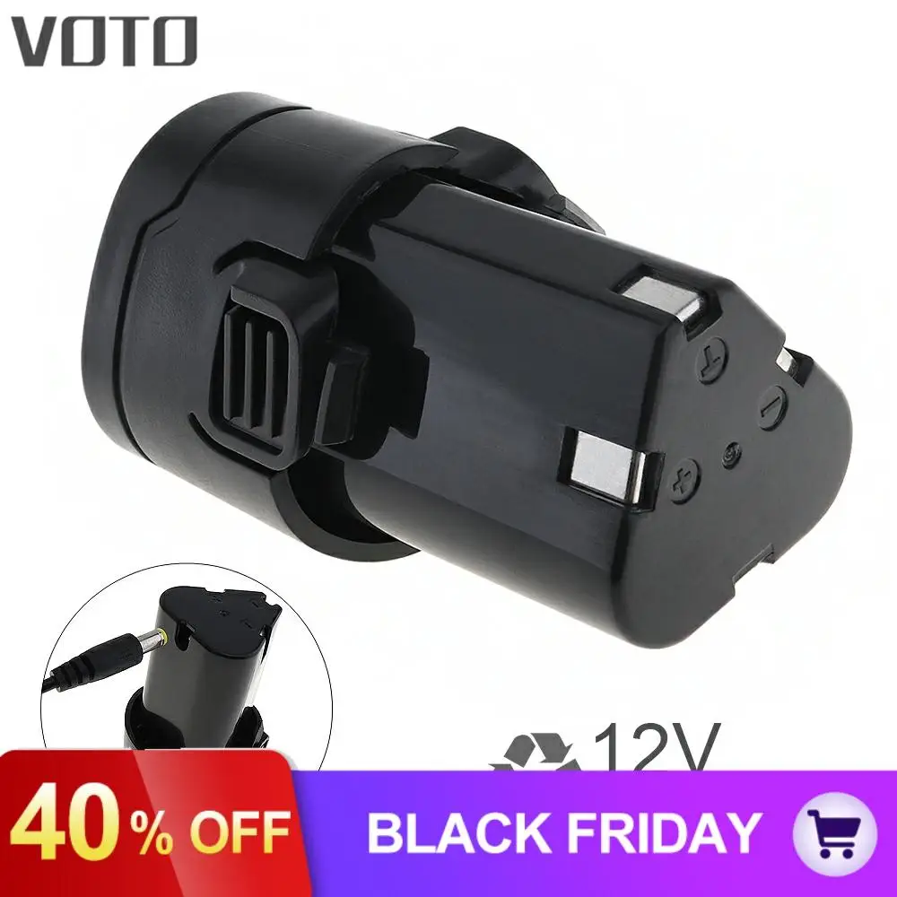 VOTO Универсальный 12V 1500mAh литиево-ионная литий Батарея с кнопка отключения для электрического сверла для электрического шуруповерта