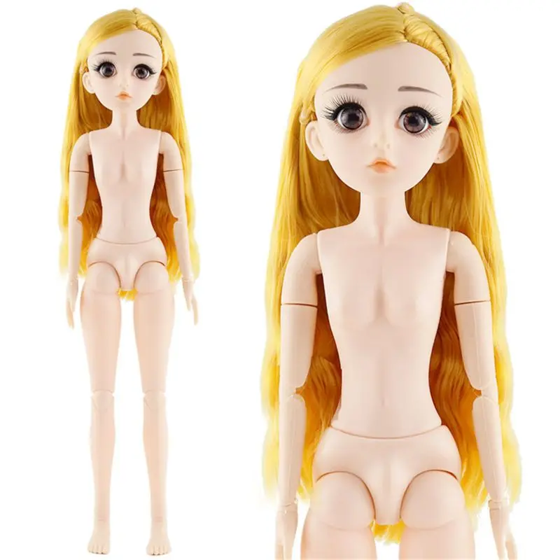 42 см Bjd кукла 24 мяч шарнирная кукла DIY обнаженное тело вьющиеся прямые волосы девушки 72XC