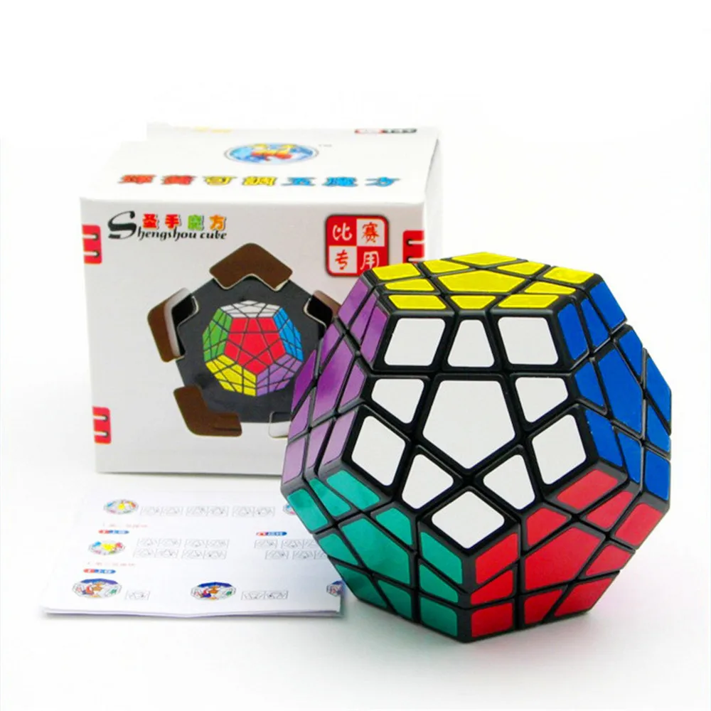 ShengShou 3x3x3 Megaminx Профессиональный Черный Белый Волшебный куб безопасный ABS ультра-Гладкий кубар-Рубик на скорость 3x3 детские игрушки подарок