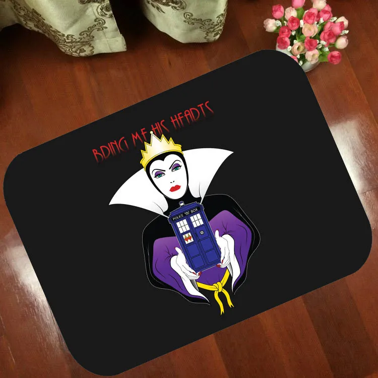 C Напольные коврики противоскользящие Grimhilde Maleficent Selfie Evil queen Спящая красавица мультфильм Печатный узор ковер дверь для ванной комнаты - Цвет: C