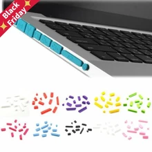 12 шт. резиновая Пылезащитная заглушка Пылезащитная Крышка Пробка красочная мягкая силиконовая Пылезащитная заглушка для Macbook Air 1" 11" retina портов ноутбука